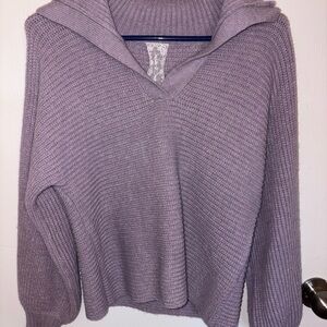 Sadie & Sage Purple V-Neck Sweater